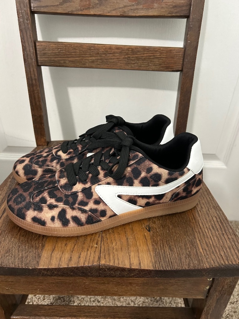 DV by Dolce Vita Quantum Leopard Print Retro Sneakers
